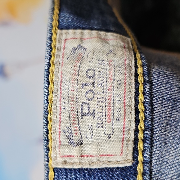 Polo Ralph Lauren Blue Capri Jeans with Floral Embroidery Size 32 - Picture 5 of 10